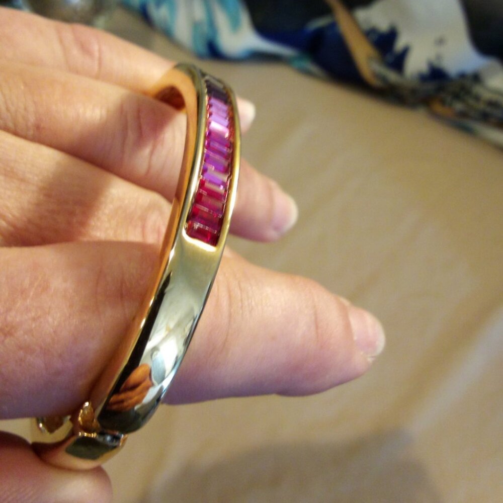 Thai Vintage Faceted Gemstone Bracelet - Picture 4 of 10